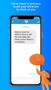 Personal Safety Net: Check in screenshot 5