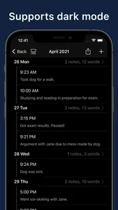 Daily Journal Diary, Notes Log screenshot 1