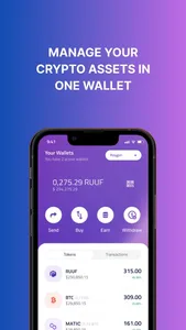 RuufPay Swap Pay Crypto Wallet screenshot 0