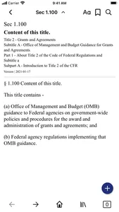 CFR 2 - Grants And Agreements screenshot 1