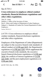 CFR 29 - Labor screenshot 1