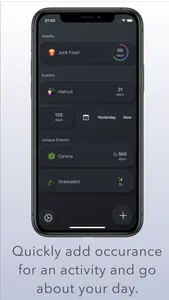 Since - Event & Habit tracker screenshot 1
