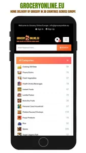 Grocery Online Europe screenshot 1