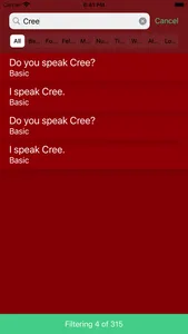 Moose Cree Language App screenshot 2