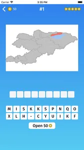 Kyrgyzstan: Provinces Map Quiz screenshot 0