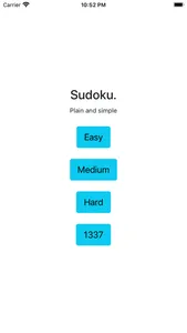 Sudoku. Plain and Simple screenshot 0