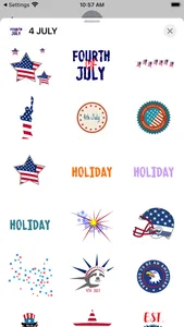 USA JULY 4 Sticker Pack screenshot 2