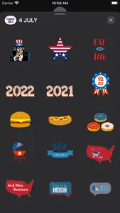 USA JULY 4 Sticker Pack screenshot 6