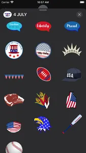 USA JULY 4 Sticker Pack screenshot 7