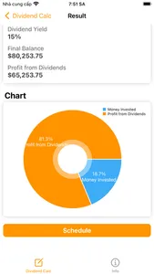 Dividend Calculator - Calc screenshot 1