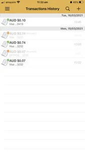 CVFR mPOS screenshot 2