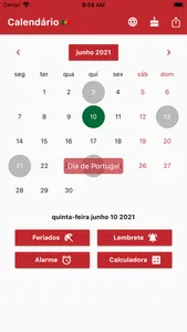 Calendário Português screenshot 0