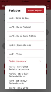 Calendário Português screenshot 1