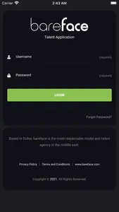 Bareface Talent App screenshot 0