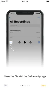 GoTranscript - Audio to Text screenshot 1