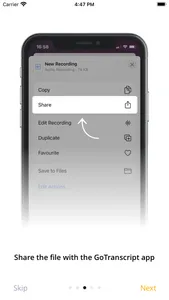 GoTranscript - Audio to Text screenshot 2