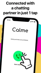 Calme – random video calls screenshot 1