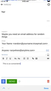 TricepMail screenshot 2