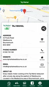 Taj Mahal Westbourne App screenshot 2