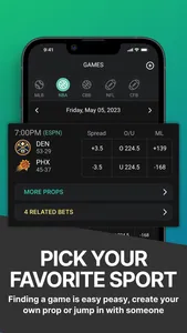 Mad Props - Social Sports Bets screenshot 3