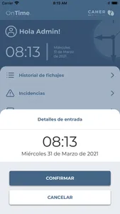 Caher OnTime screenshot 2