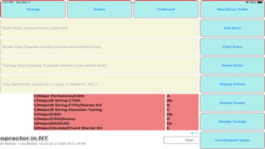 Chord and Scale Finder II screenshot 2