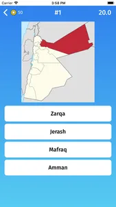 Jordan: Provinces Quiz Game screenshot 2