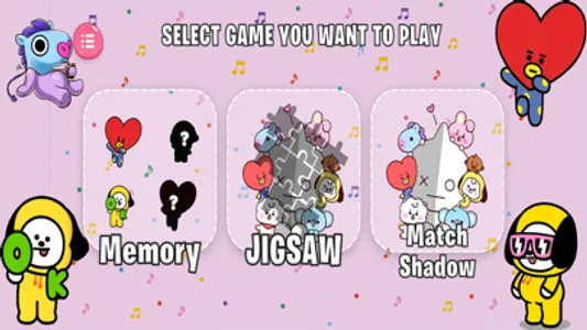 Cute BT21 Puzzle Game screenshot 0