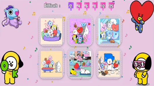 Cute BT21 Puzzle Game screenshot 3