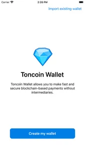 Toncoin Wallet screenshot 0