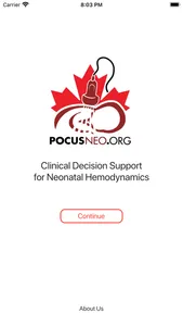 Neonatal Hemodynamics CDSS screenshot 0