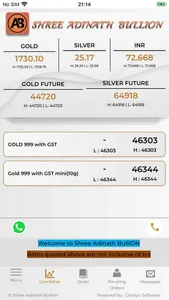 Shree Adinath Bullion screenshot 0