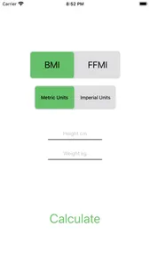 Digital BMI & FFMI Calculator screenshot 0