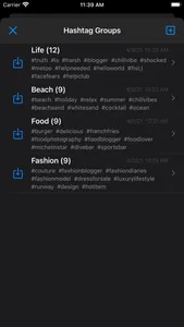 Hashtags Organizer screenshot 1