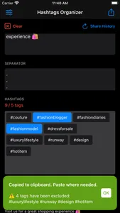 Hashtags Organizer screenshot 3