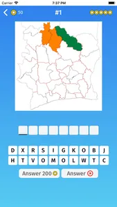 Ivory Coast: Provinces Quiz screenshot 0