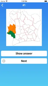 Ivory Coast: Provinces Quiz screenshot 4