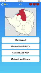 Zimbabwe: Provinces Quiz Game screenshot 1