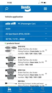 Bendix Brakebook screenshot 2