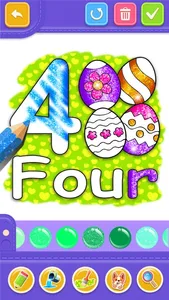 Coloring Glitter Numbers screenshot 6