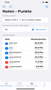 Schulnoten-Rechner für Lehrer screenshot 1