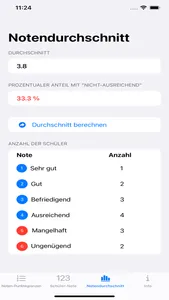 Schulnoten-Rechner für Lehrer screenshot 6