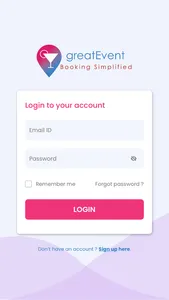 greatEvent-Booking Simplified screenshot 0