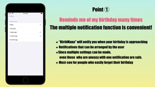 BirthMana -Birthday App- screenshot 1