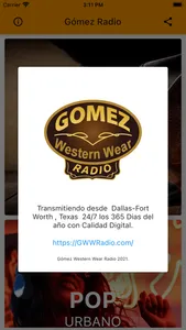 Gomez Radio screenshot 2