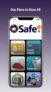 SafePlus - Cards Organizer screenshot 1