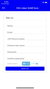 VGU Jaipur SeQR Scan screenshot 1