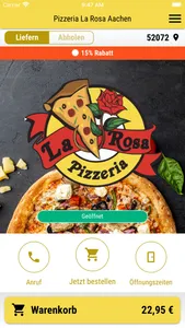 Pizzeria La Rosa Aachen screenshot 0