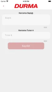 Durma Seyahat Masraf screenshot 4