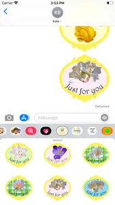 flowers for you stickers! screenshot 0